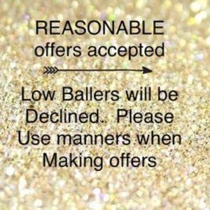 Reasonable offers welcomed